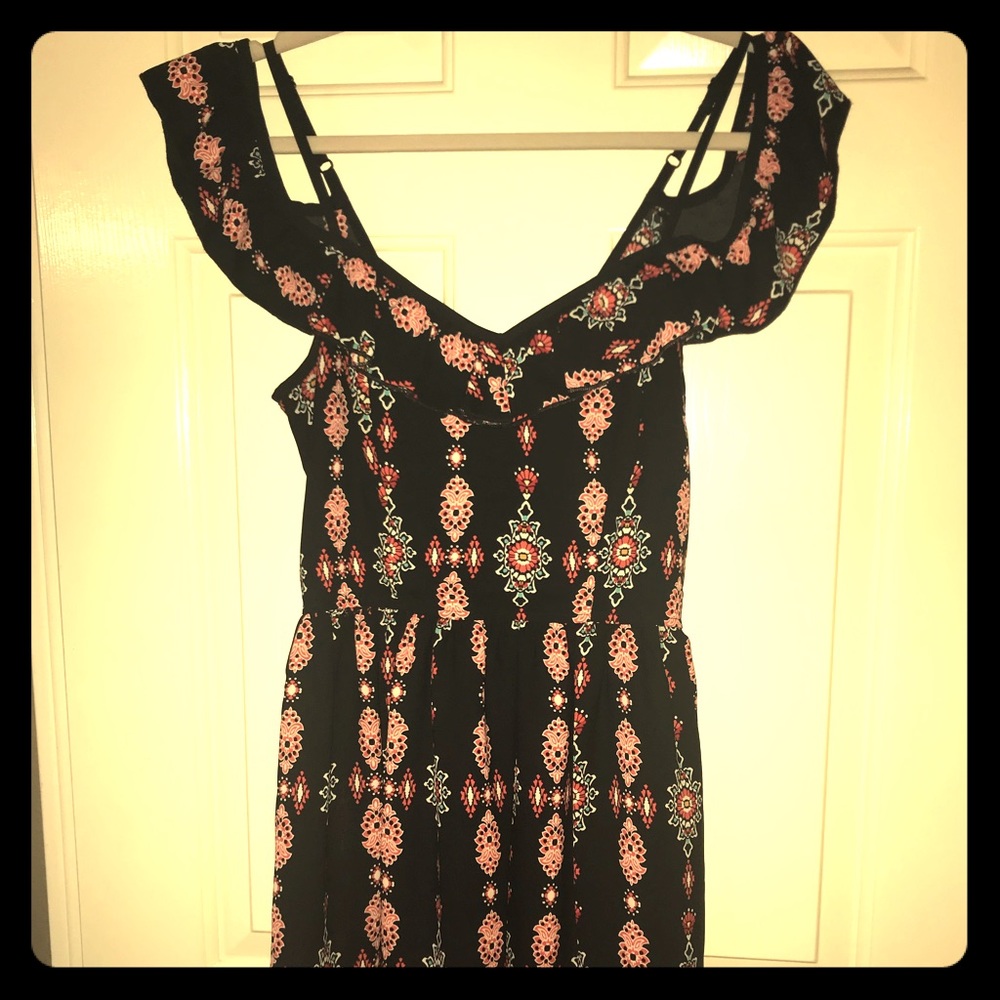 Summer dress Black-Off the Shoulder